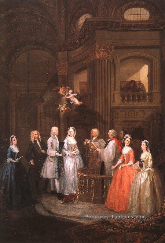Le mariage de Stephen Beckingham et Mary Cox William Hogarth Peintures à l'huile